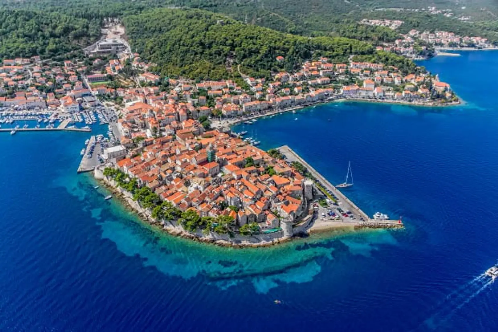 Korcula Old Town in Croatia