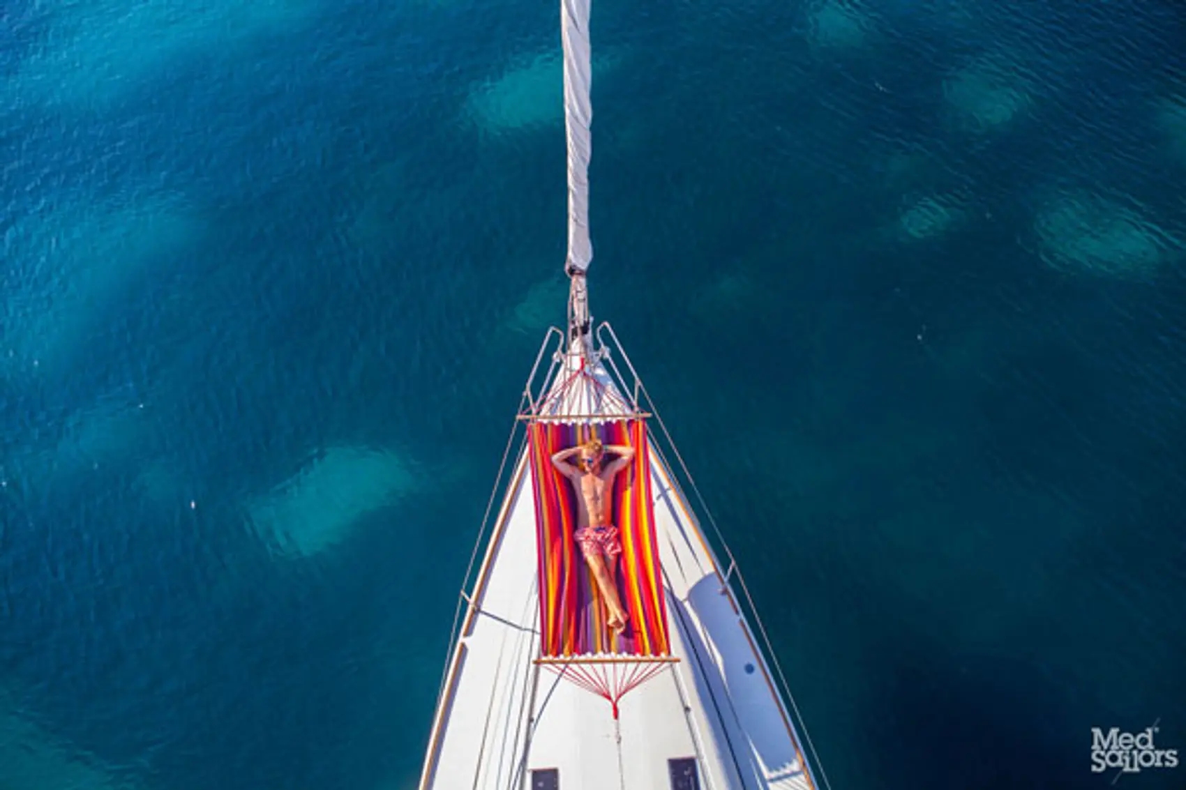 Greek sailing - Relaxing on the boat