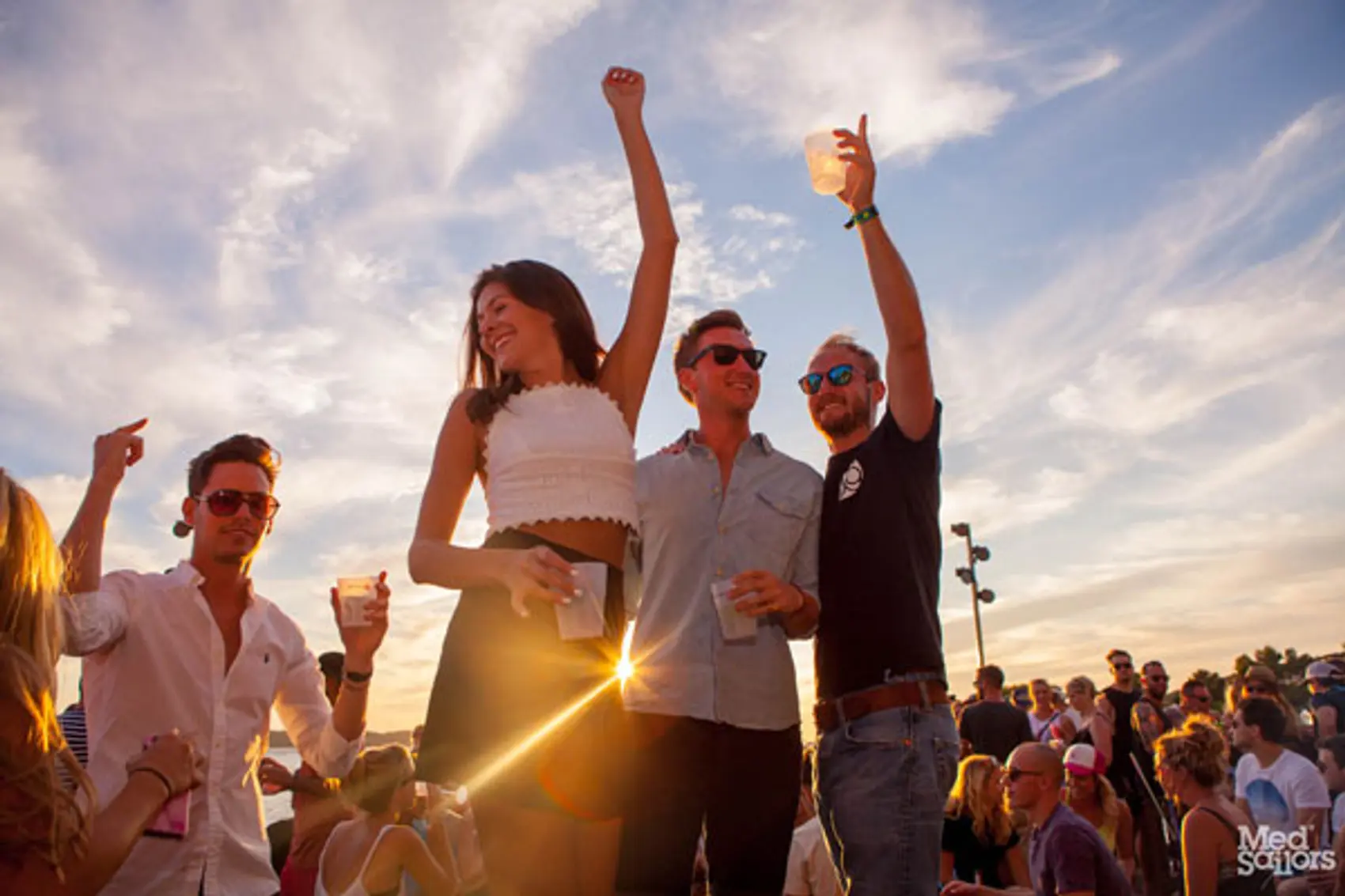 Sailing holidays in Croatia - Drinks on the rooftop bar at sundown