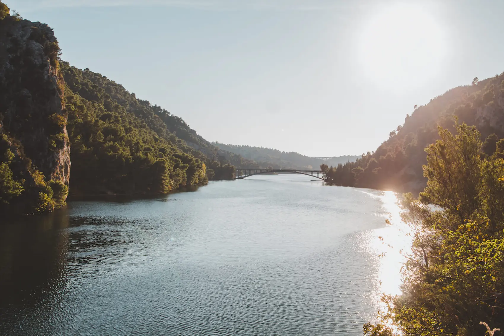 Visiting Krka National Park Skaradin Eingang bridge. Photo by Ryan Brown of Lost Boy Memoirs.