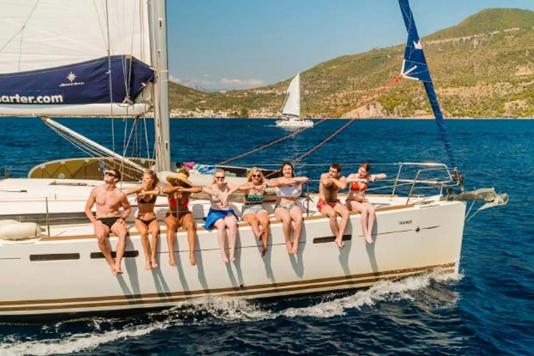 MedSailors guest sailing on a yacht