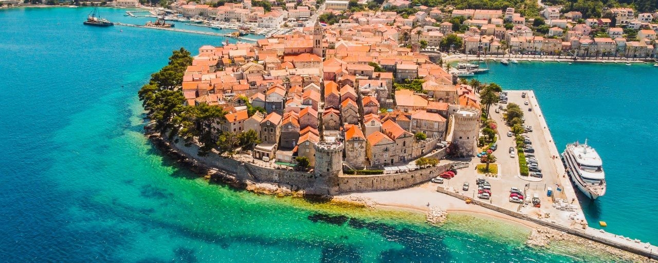 Korcula Old Town in Croatia