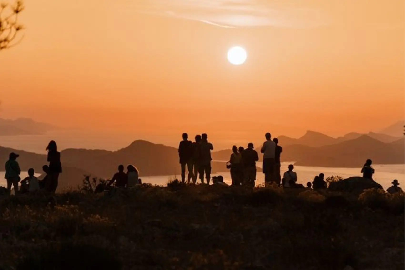 MedSailors guests watching sunset in Croatia