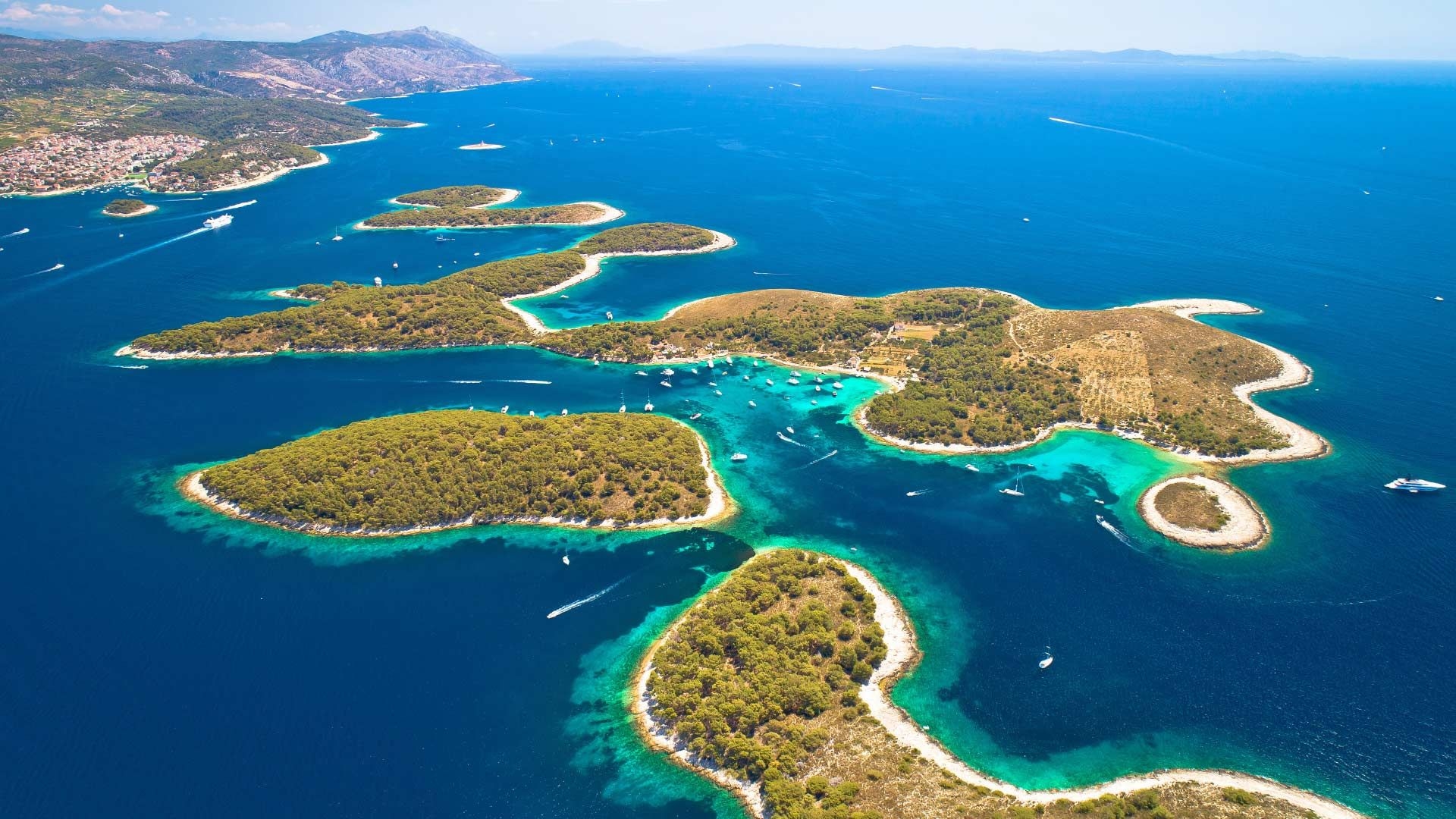 The Pakleni Islands in Croatia